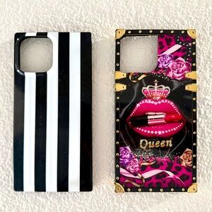 2 EUC CASES FOR IPHONE PRO MAX 13
Lips Pink Leopard Gold Monochrome Black White